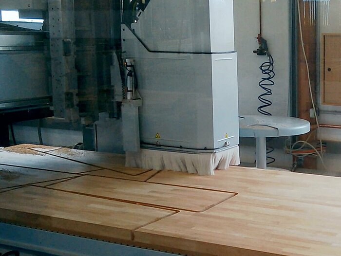Maschinelle Bearbeitung von Holz